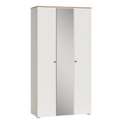 Шкаф для одежды 13.336.03, Белый шагрень, Дуб золотой