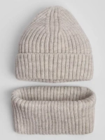 Шапка детская и снуд осень