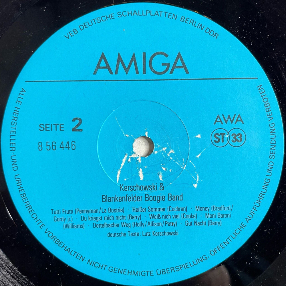 Винтажная виниловая пластинка LP Kerschowski and Blankenfelder Boogie Band (ГДР 1989)