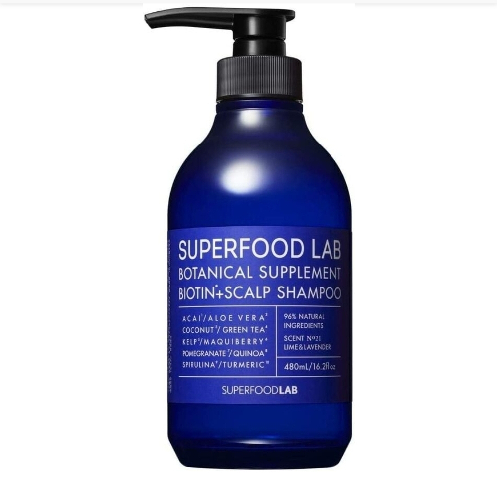 Superfood LAB Biotin&Sculp Shampoo - шампунь с биотином и натуральными растительными экстрактами