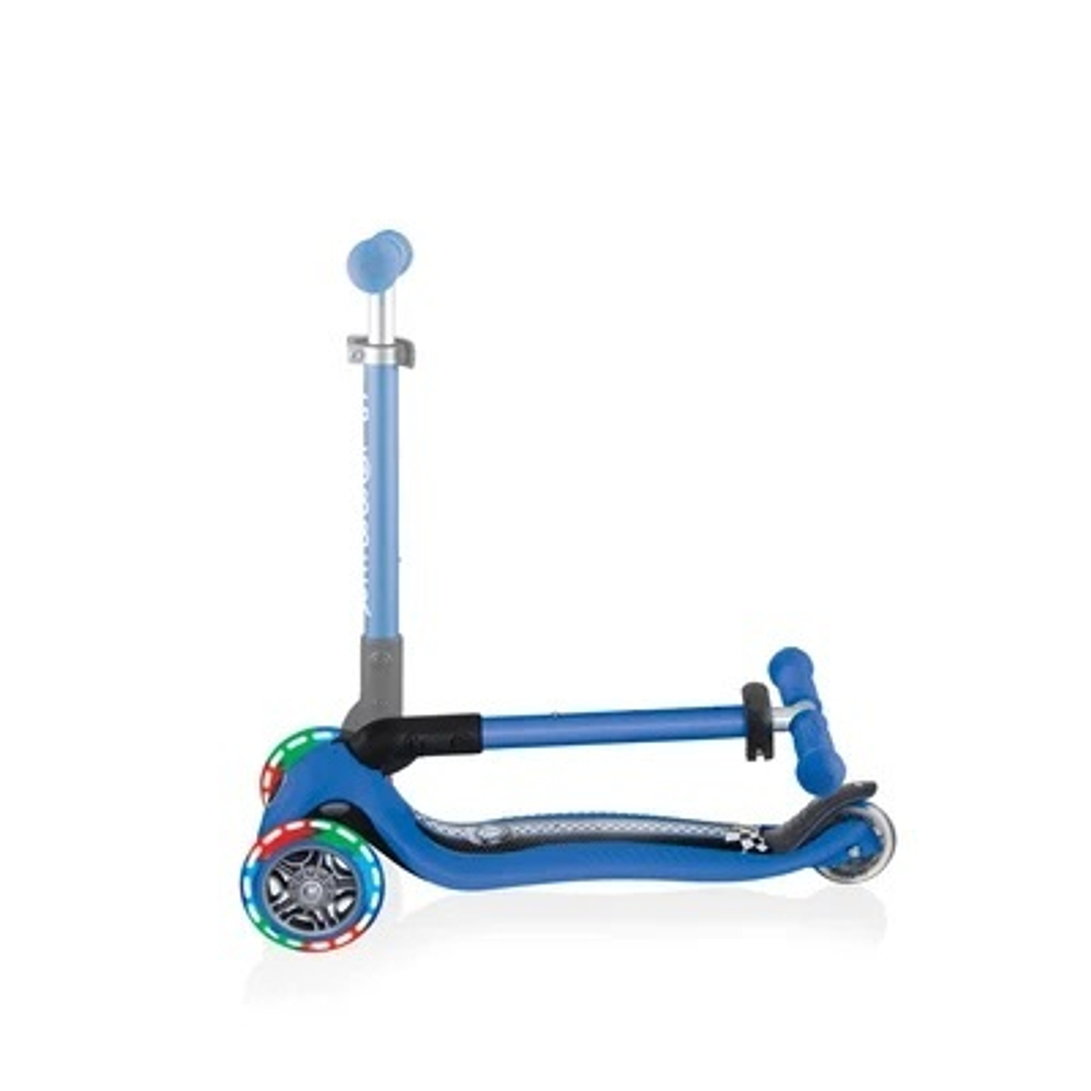 Самокат Globber Junior Foldable Fantasy Lights синий