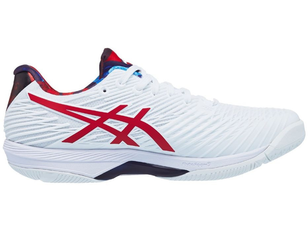 Мужские кроссовки теннисные Asics Solution Speed FF 2 L.E - white/classic red