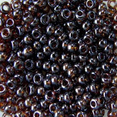Бисер 10/0 PRECIOSA, 50 г, коричневый прозрачный