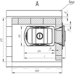 Банная толстостенная печь Олимп 20-26 (чугунная дверца со стеклом, с парогенератором)