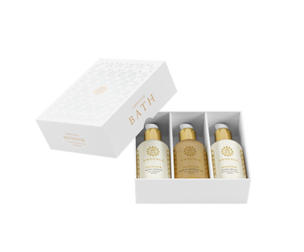 Amouage Honour woman набор (лосьон д/тела 100мл + крем д/рук 100мл + гель д/душа 100мл) Amouage Honour woman набор (лосьон д/тела 100мл + крем д/рук 100мл + гель д/душа 100мл)