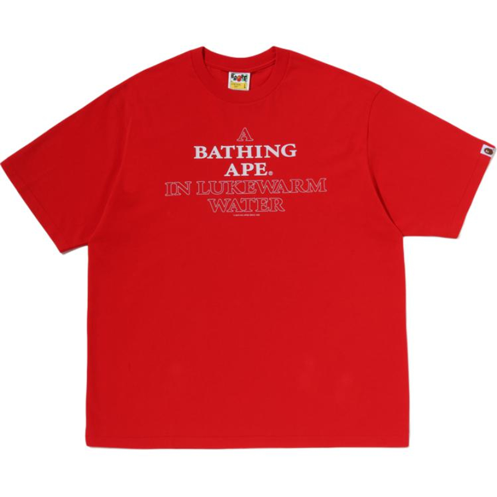 A Bathing Ape Bathing Ape Ss26 Футболка Cotton Regular Sleeve 0zxtem330101q красный