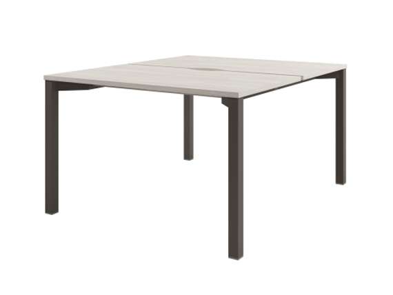 Стол-тандем 1200х1432х750 на металлокаркасе D-40 Акация Морава/Трюфель