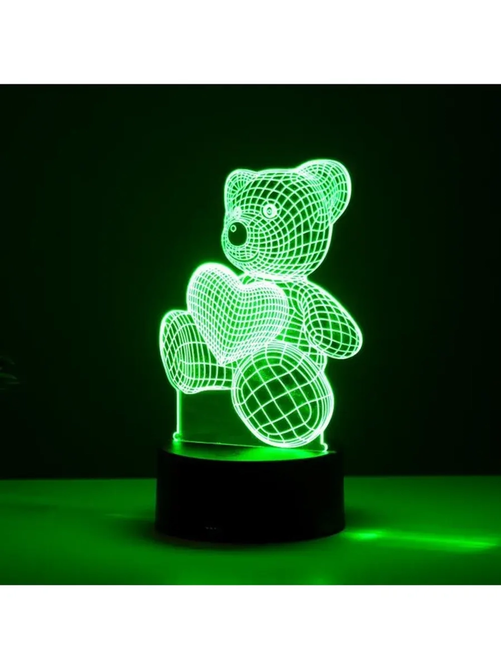 Светильник сенсорный «Мишутка» LED 7 цветов USB/от батареек
