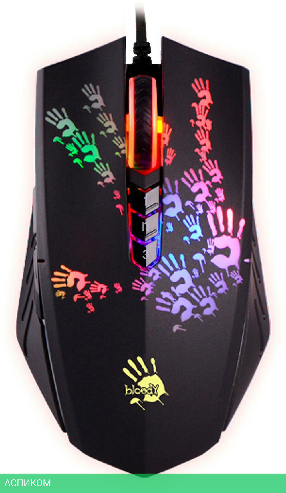 Мышь A4Tech Bloody A60 Activated черный