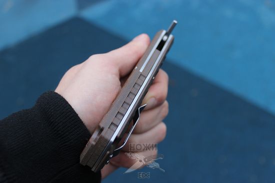 Складной нож НОКС Финка-С (Шайбы) c клинком из стали D2, рукоять G10