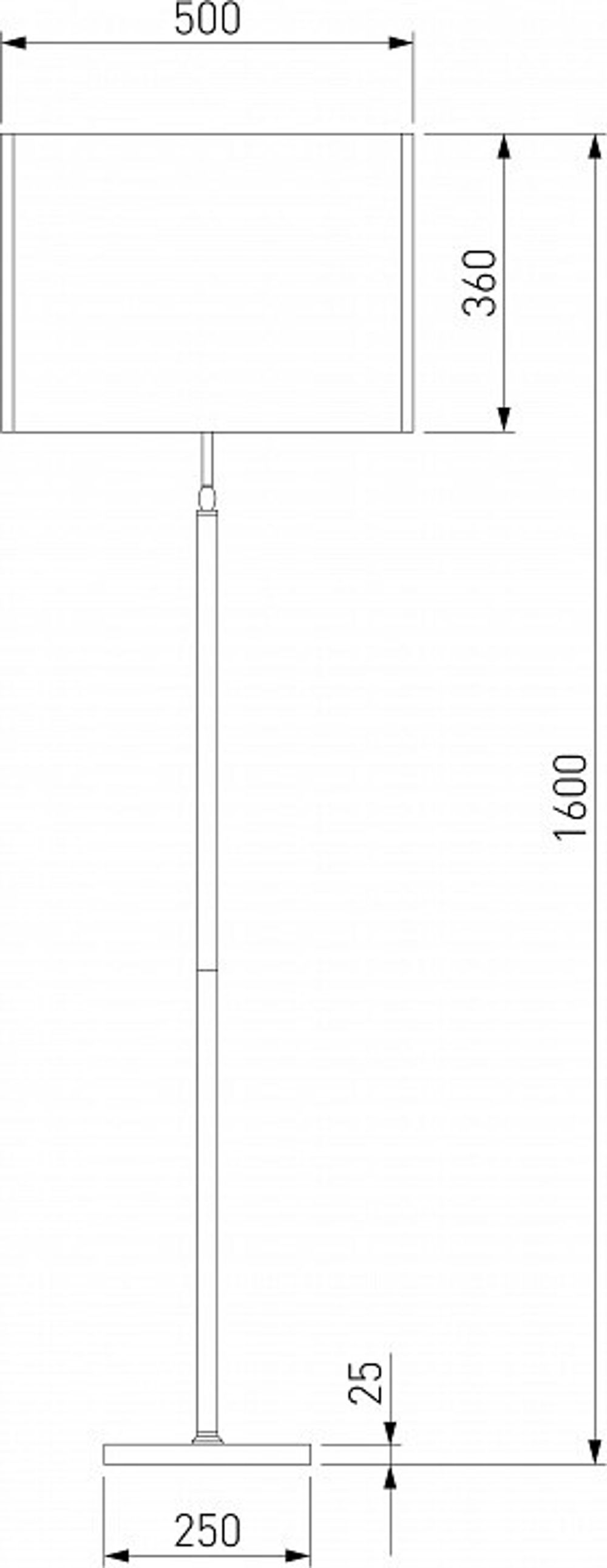 Торшер Eurosvet Notturno 01163/1 черный