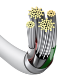 Кабель Baseus USB - Lightning 1.5M 2.4A White (CALYS-B02)