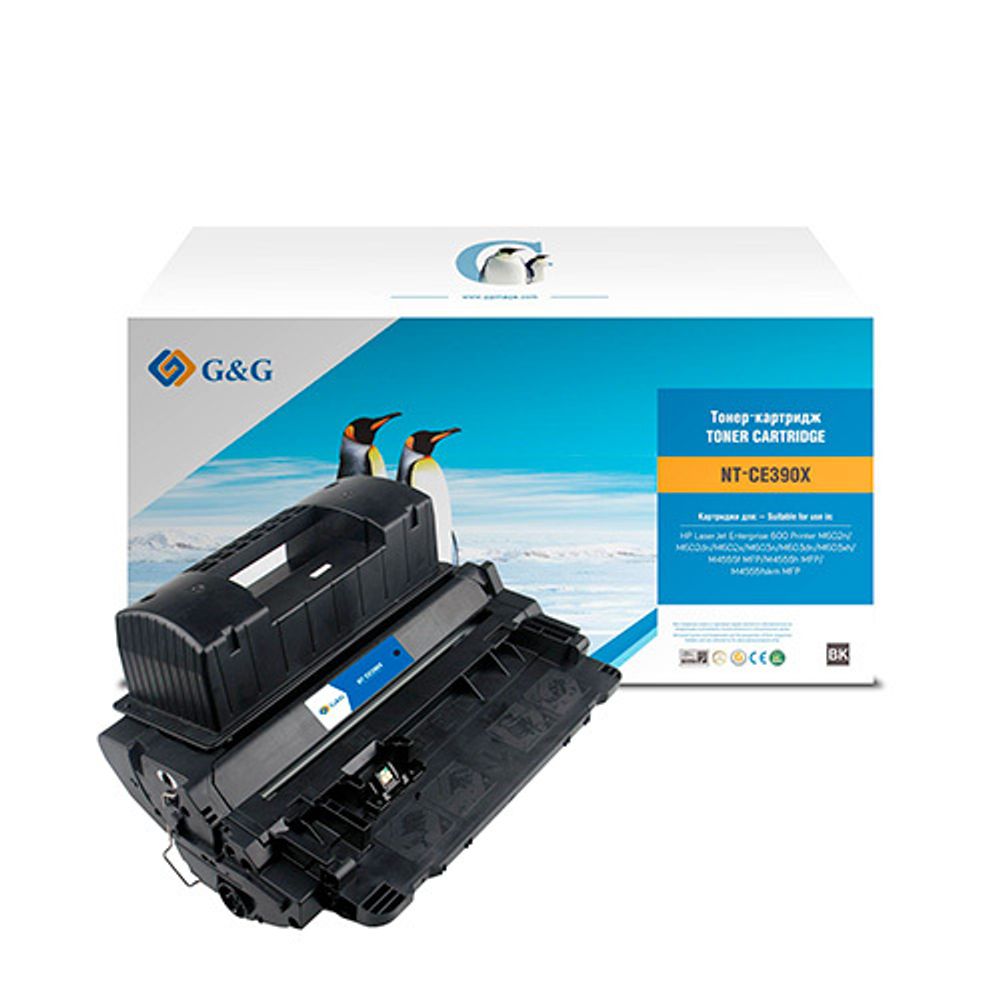 Картридж G&amp;G, аналог HP CE390X (90X) для LaserJet M4555/M602/M603 (24k)