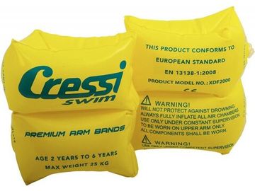 Нарукавники детские надувные Cressi 2 шт желтые