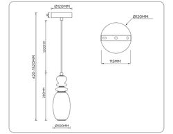 Ambrella Подвесной светодиодный светильник Ceramo Modern LH53141