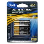 Батарейки Deli, AAА LR-03, 4шт/упак