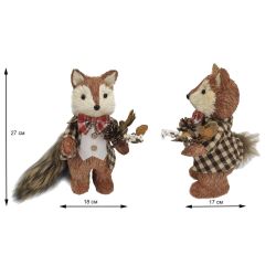 GAEM Фигурка декоративная "Лиса", L12 W18 H28 см