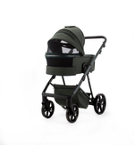 Детская универсальная коляска Adamex Delta Natura - DN-12 Forest (т.зеленая ткань)