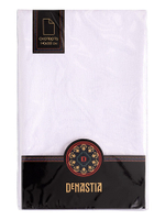Скатерть DeNASTIA 140x200 Жаккард, белый (эффект потёртости)
