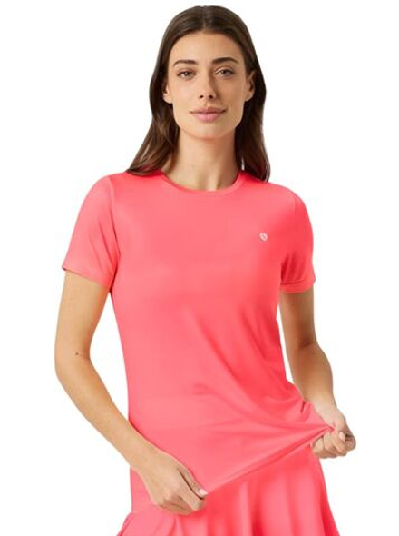 Женская теннисная футболка Bj_rn Borg Ace Slim - diva pink