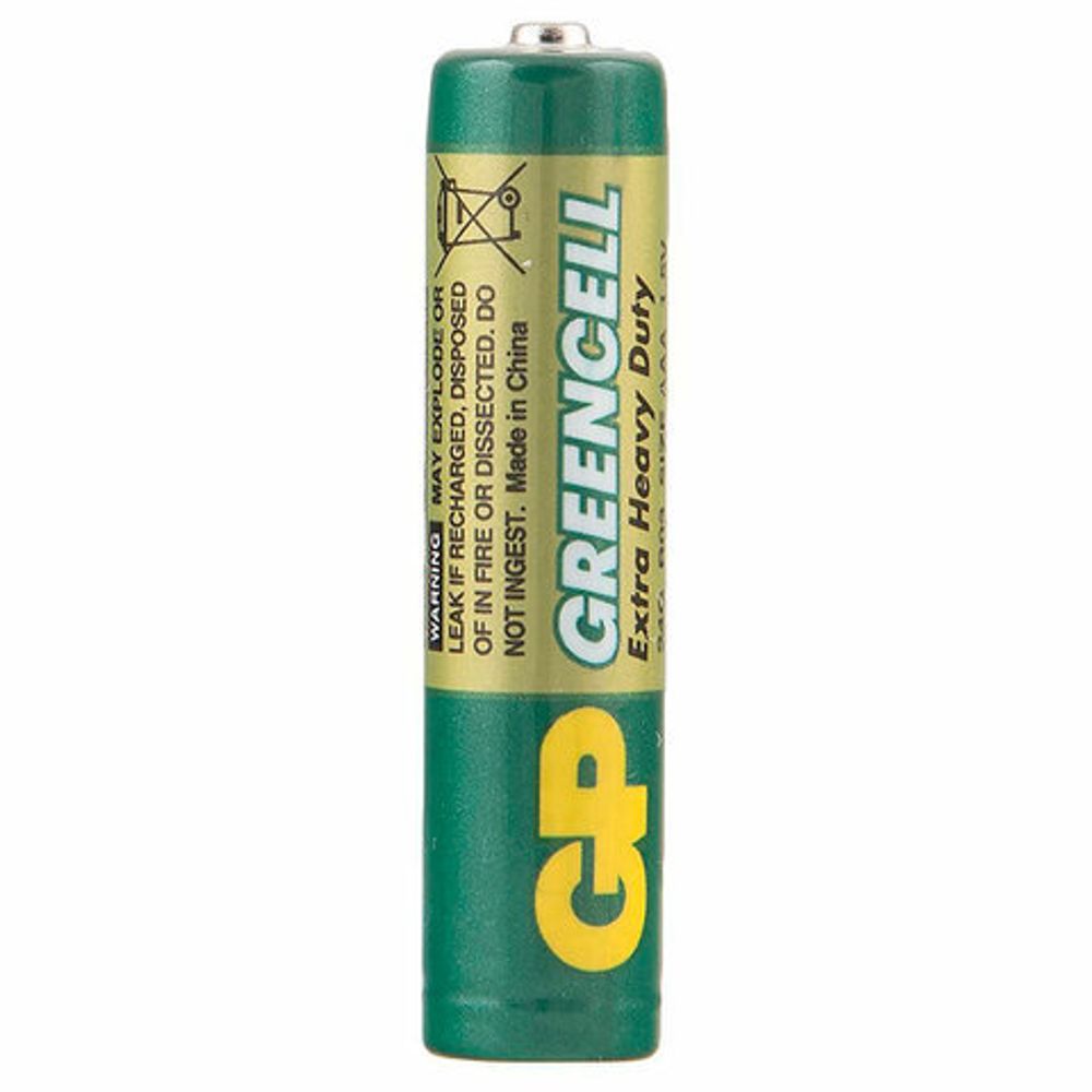 Батарейки КОМПЛЕКТ 4 шт., GP GreenCell AAA (R03, 24G), солевые, мизинчиковые, блистер, 24G-2CR4