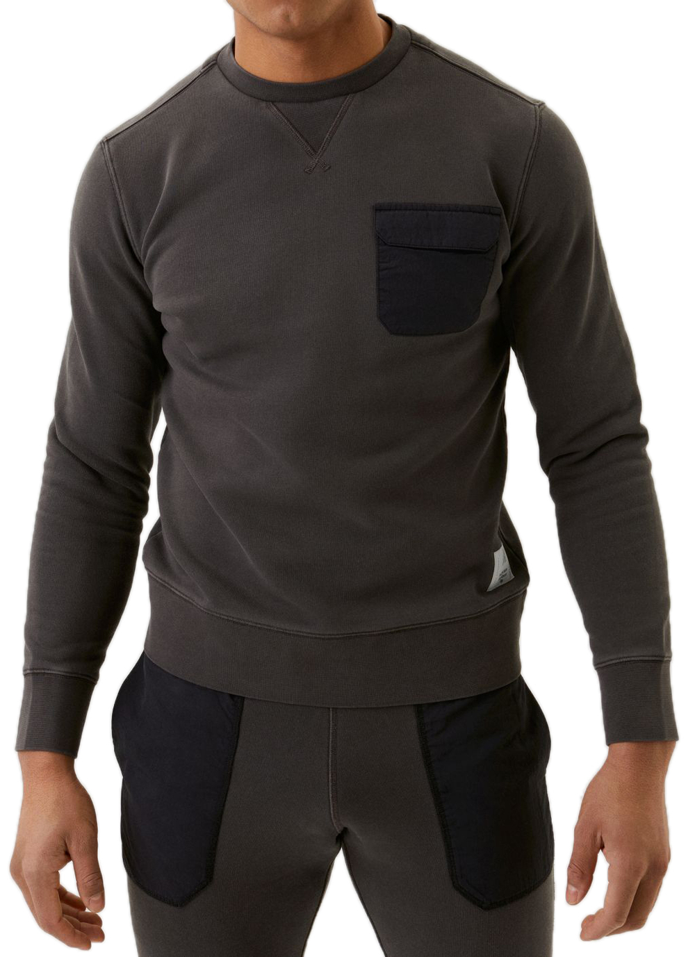 Мужская теннисная кофта Björn Borg Stockholm Regural Crew - pavement