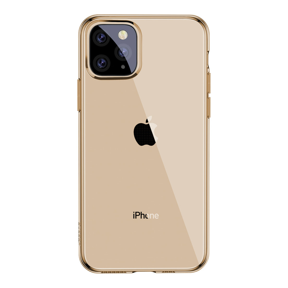 Чехол для Apple iPhone 11 Pro Max Baseus Simple Series Case - Transparent Gold