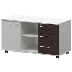 Креденция правая KZT-62R Дуб венге/Белый 1200x568x648 Кортез