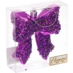 Ёлочная игрушка «Бант» 8.5*3*9.2 см, Фиолетовый