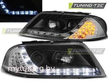 Передние фары daylight black ind. для VW Passat B5 GP