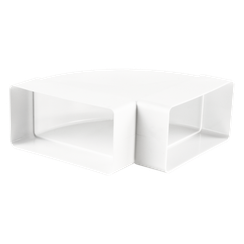 Колено горизонтальное Zernberg 120*60 мм 90 градусов пластик  15850