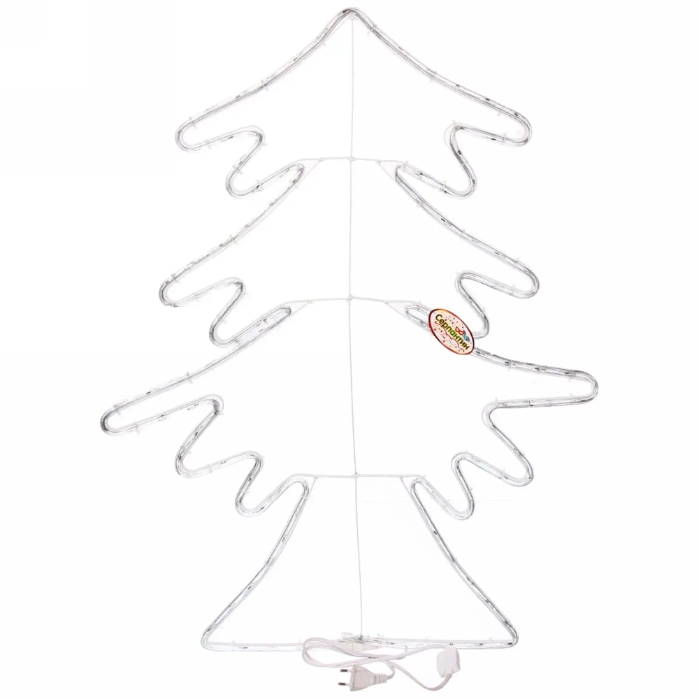 Фигура светодиодная «Елочка» 83*70 см, дюралайт, Зеленый