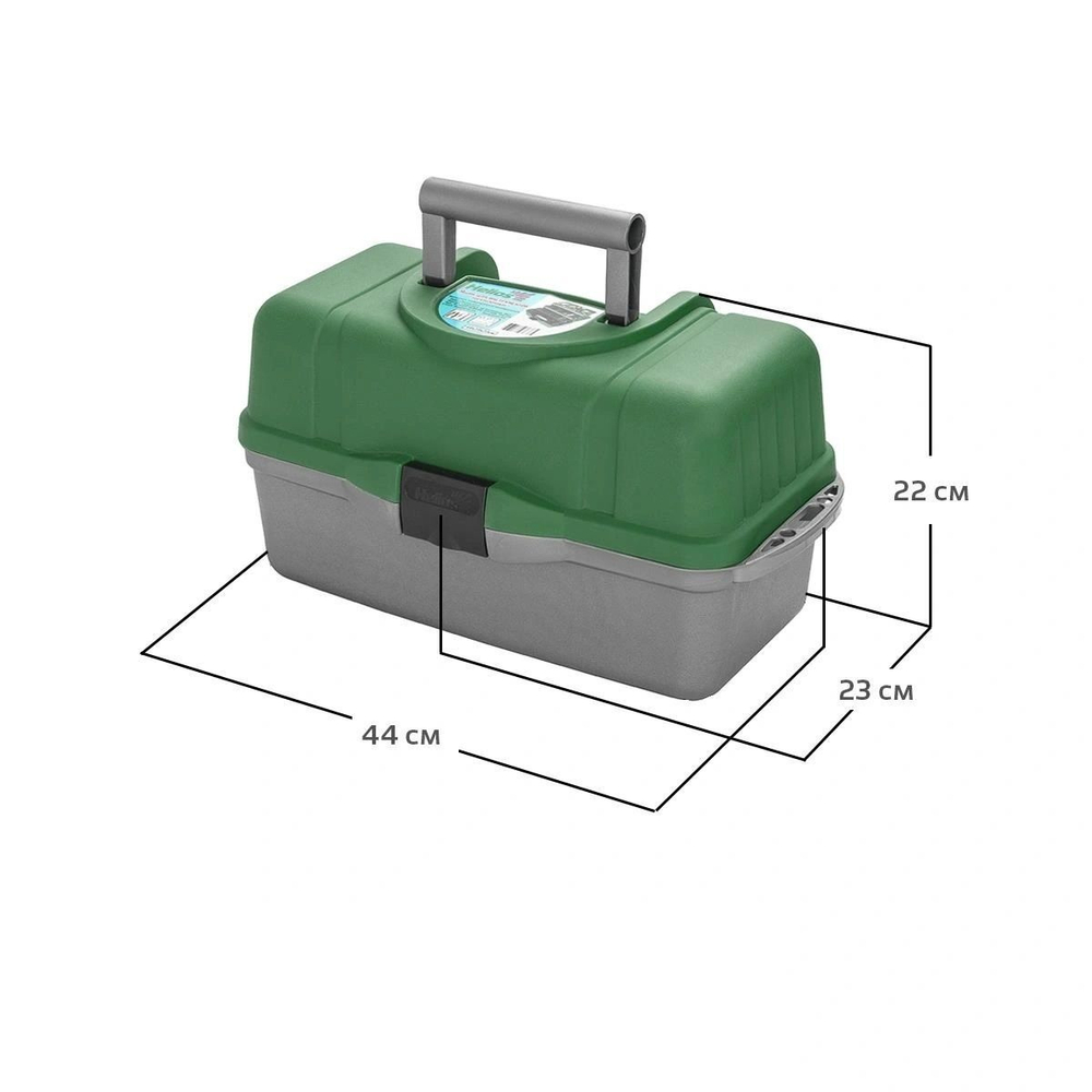 Ящик для инструментов Helios трехполочный зеленый (T-HS-3TTB-G)