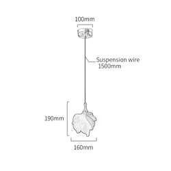 Подвесной светильник MT9138-1H french gold