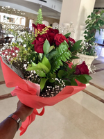 Букет из 9 алых Роз