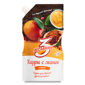 Соус 3 Желания Карри с манго 250 г
