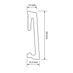 Плинтус SALAG ALPHA white 60 мм