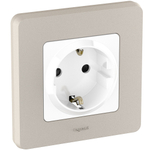 Розетка с заземлением со шторками 16А 250В белый Inspiria Legrand