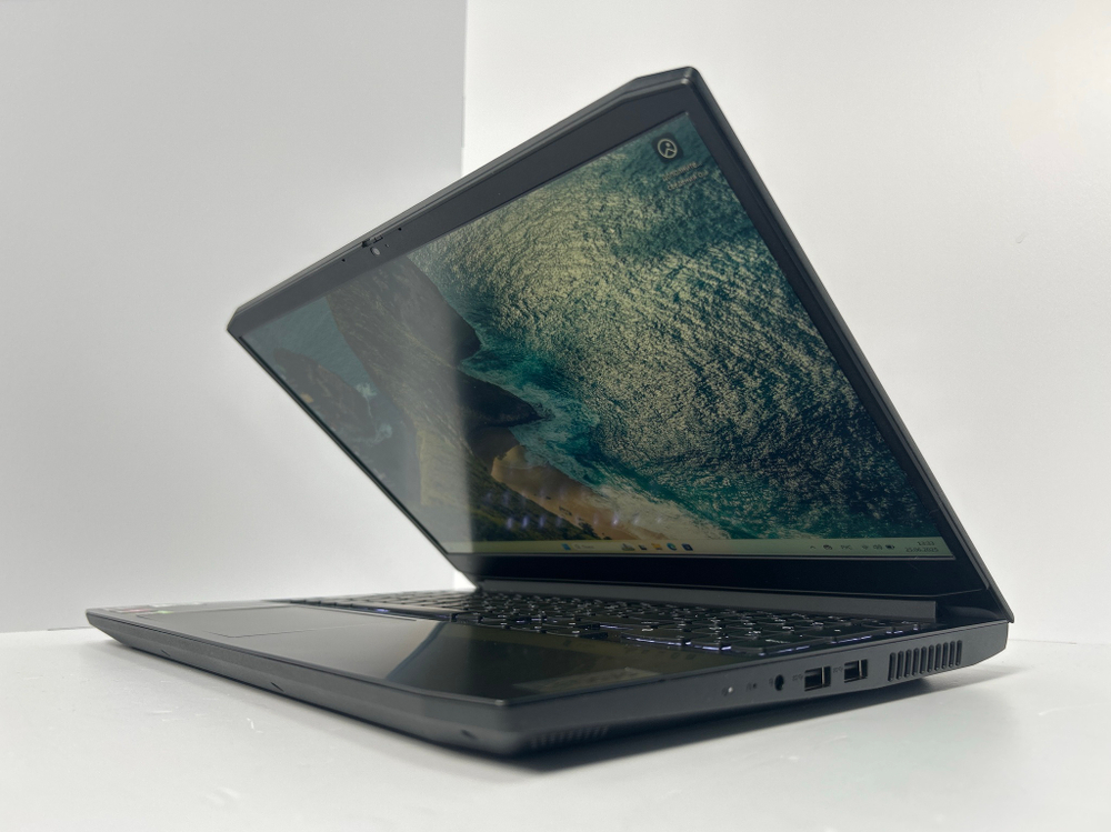 Ноутбук Lenovo IdeaPad Gaming 3 15ACH6 (82K201AFRK) 15.6"/AMD Ryzen 5 5600H/RAM 8 GB/SSD 512 GB/NVIDIA GeForce RTX 3050 Ti/1920x1080/IPS/Windows 11/Подсветка кл-ры: LED/Черный. Состояние: B1