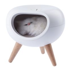 Ночник - светильник светодиодный ЭРА NLED-467-1W-W котик белый