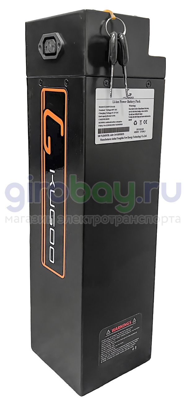 Оригинальная батарея (60V/28,6Ah) для электровелосипеда Kugoo V3 Pro Plus фото №2