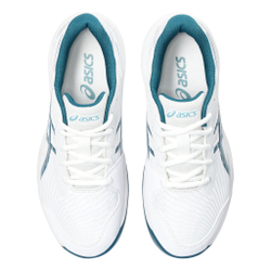 Детские теннисные кроссовки ASICS Gel-Game 9 GS All Court Shoe Kids - White, Petrol