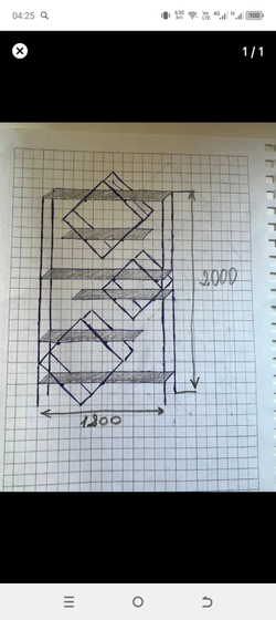 Стеллаж "Ромб"