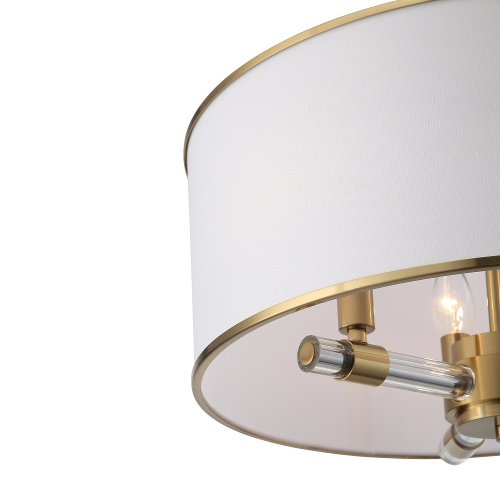 SL1407.302.03 Люстра подвесная ST-Luce Латунь/Прозрачный E14*3 40W АВРЕЛИЯ