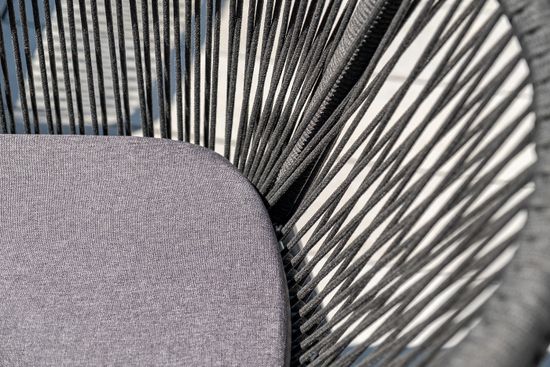 "Форли" обеденная группа на 4 персоны, квадратный стол, цвет "серый гранит"