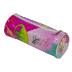 Пенал - тубус Alingar, ПВХ, молния, 80 х 220 мм, "Дино", розовый (динозаврики)