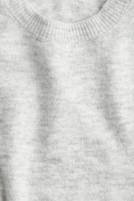 H&M Свитер свободного кроя, светло-серый меланж