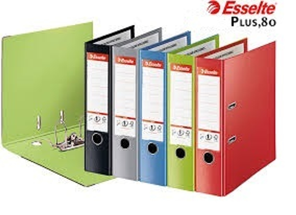 Регистратор 80мм Esselte No.1power Maxi /смен.инф.ок./ пластик красный 81183