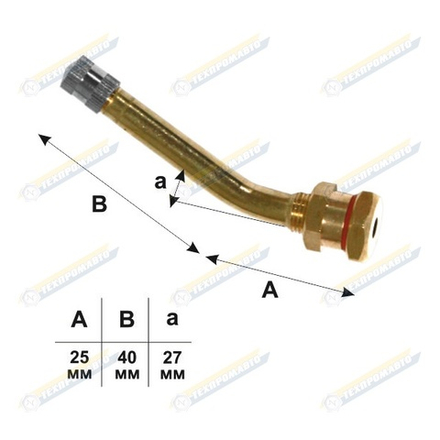 ROSSVIK V3-20-5 Вентиль для бескамерных шин