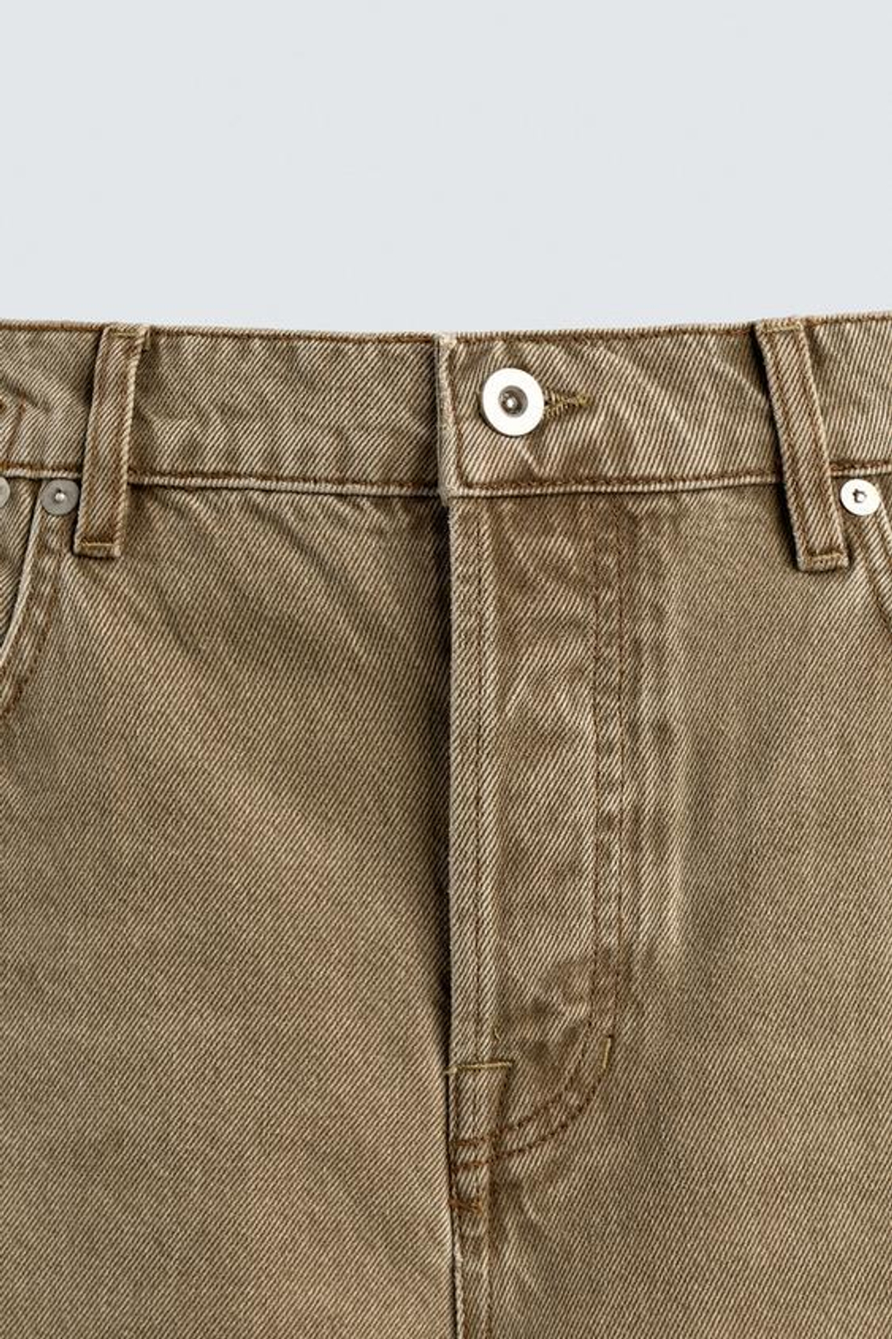 ZARA ДЖИНСЫ RELAXED FIT, РЫЖЕВАТО-КОРИЧНЕВЫЙ